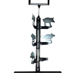 Pied avec cibles pivotantes + cible carrée pour Plinking - Swiss Arms