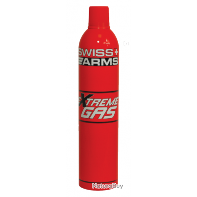 Bouteille GAZ Airsoft Swiss Arms Extreme Gas Avec Silicone 600ml
