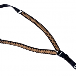 Sangle paracorde 1 point - Noir & Coyote Brown - Swiss Arms