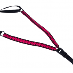 Sangle paracorde 1 point - Noir & Rose - Swiss Arms