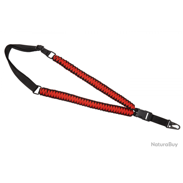 Sangle 1 point dtache rapide Paracorde - Noir Rouge - Swiss Arms