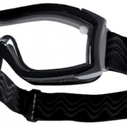 Masque de protection X1000 double écran (603889) - Noir / Verres transparents - Bollé