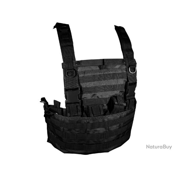 Chest Rig MOLLE covertible - Noir - Swiss Arms