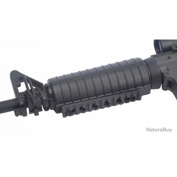 Rail (x2) Picatinny avec vis pour gardemain M4/M733/M16A2 (605212) - Noir - Swiss Arms
