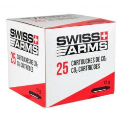 Boite de 25 - Cartouches de CO2 12g - Swiss Arms