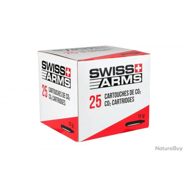 Boite de 25 - Cartouches de CO2 12g - Swiss Arms