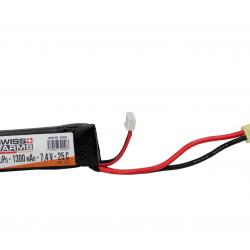 Batterie LiPo 7,4V 1300mAh 25C type Pack - Tamiya Mini - Swiss Arms