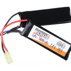 Batterie LiPo 7,4V 1800mAh 25C type Double Stick - Tamiya mini - Swiss Arms