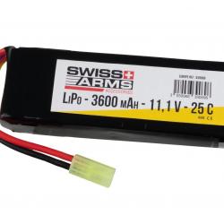 Batterie LiPo 11,1V 3600mAh 25C type Pack - Tamiya mini - Swiss Arms