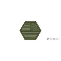 S&eacute;rie American flag : Patch USA / Invers&eacute; / Olive Drab - Evike/Hex Patch