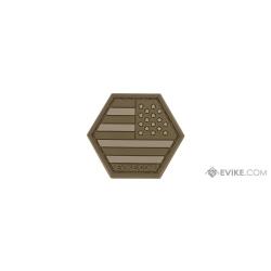 S&eacute;rie American flag : Patch USA / Reversed / Tan - Evike/Hex Patch