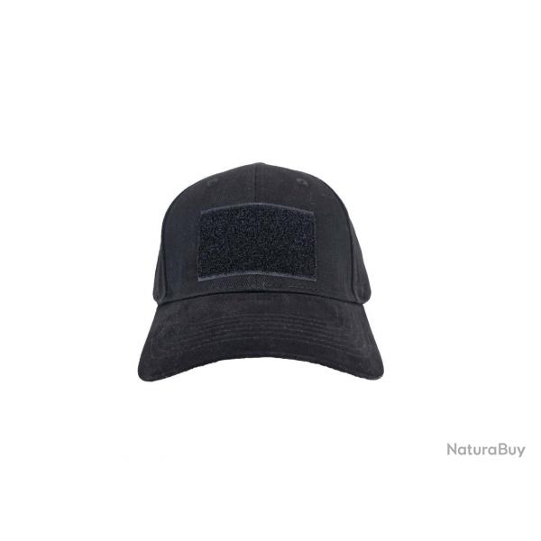 Casquette brode velcro (667031) - Noir - Cybergun