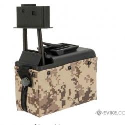 Ammobox 1500 BBs pour M249 AEG - Digital Desert - A&K