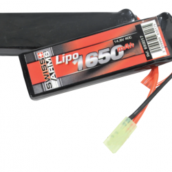 Batterie LiPo 11,1V 1650mAh 40C type Double Pack - Tamiya Mini - Swiss Arms