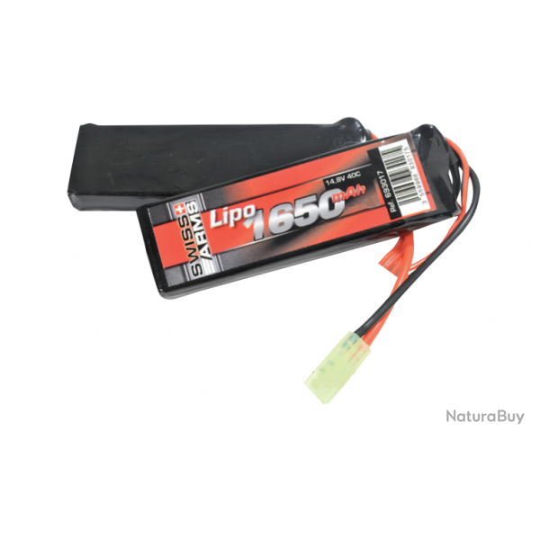 Batterie LiPo 11,1V 1650mAh 40C type Double Pack - Tamiya Mini - Swiss Arms