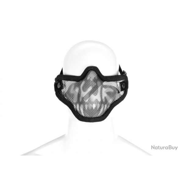 Masque grillag Stalker "Tte de mort" - Noir - Invader Gear