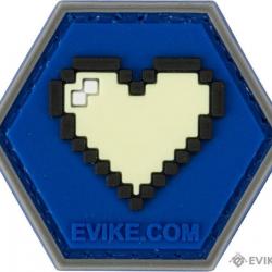 Coeur 8-Bit - Bleu - Evike/Hex Patch