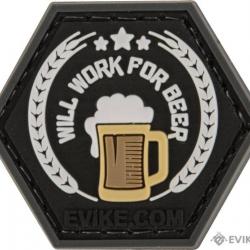 PVC "Will Work For Beer" - Evike/Hex Patch