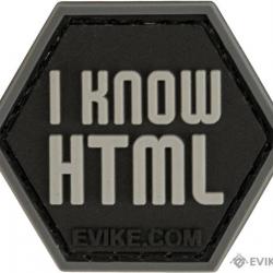 PVC "I Know HTML" - Evike/Hex Patch