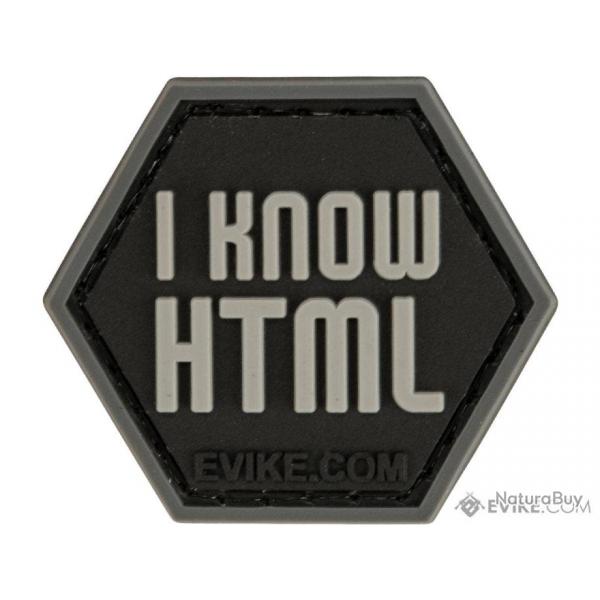 PVC "I Know HTML" - Evike/Hex Patch