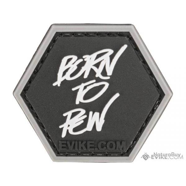 PVC "Born To Pew" - Noir - Evike/Hex Patch