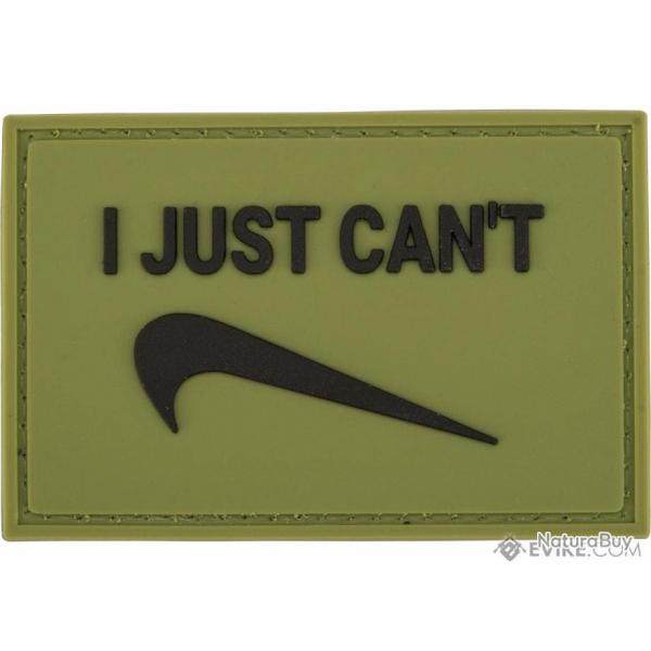 Patch PVC 2"x3" Nike "I Just Can't" - Evike