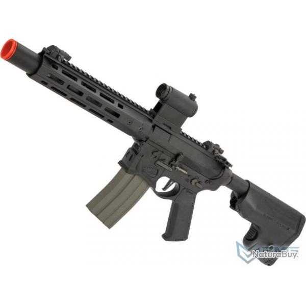 Sharps Bros. M4 "Warthog" SBR 10" AEG avec poigne moteur Slim Super High Torque - Noir - EMG/Ares