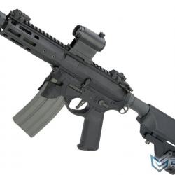 Sharps Bros. M4 "Overthrow" PDW 8" AEG avec poignée moteur Slim - Noir - EMG/Ares