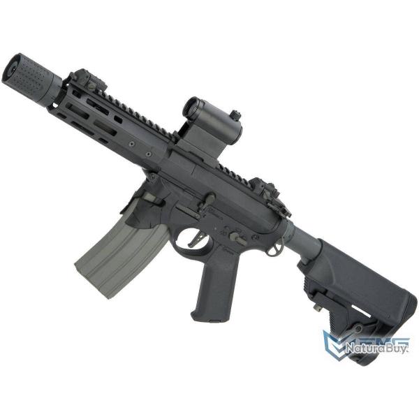 Sharps Bros. M4 "Overthrow" PDW 8" AEG avec poigne moteur Slim - Noir - EMG/Ares
