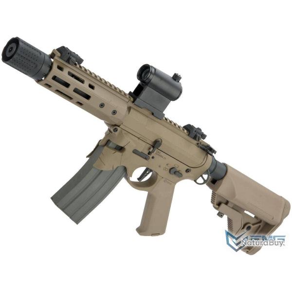 Sharps Bros. M4 "Overthrow" PDW 8" AEG avec poigne moteur Slim - Olive Drab - EMG/Ares