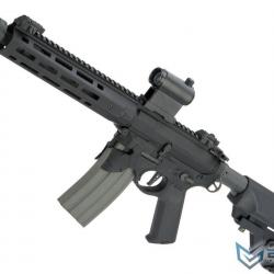 Sharps Bros. M4 "Overthrow" SBR 12" AEG avec poignée moteur Slim - Noir - EMG/Ares