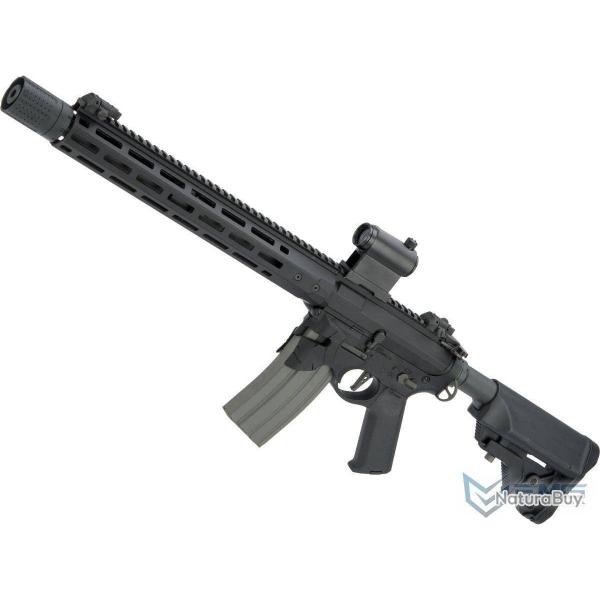 Sharps Bros. M4 "Overthrow" RECCE 16" AEG avec poigne moteur Slim - Noir - EMG/Ares