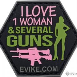 PVC "I Love 1 Woman & Several Guns" - Evike/Hex Patch