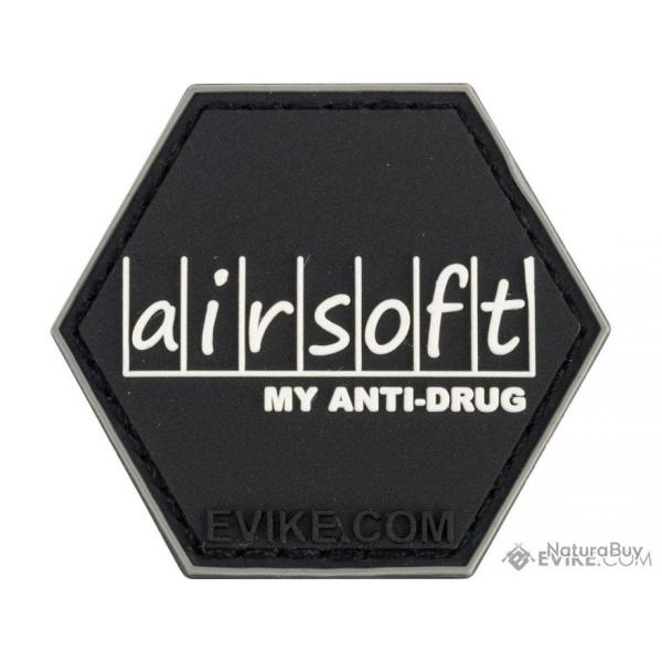 PVC "Airsoft : My Anti-Drug" - Evike/Hex Patch