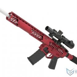 F-1 Firearms BDR-15 AEG - Version 400 fps, eSilverEdge & crosse Tron - Noir & Rouge - EMG