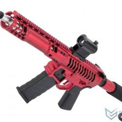 F-1 Firearms SBR AEG avec crosse Tron - Version 350 fps & SDU 2.0 / Rouge - EMG/APS