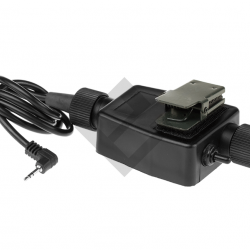 PTT double com zTEA - Motorola 1-pin / Noir - Z-Tactical