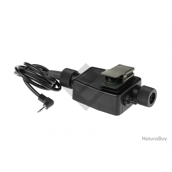 PTT double com zTEA - Motorola 1-pin / Noir - Z-Tactical