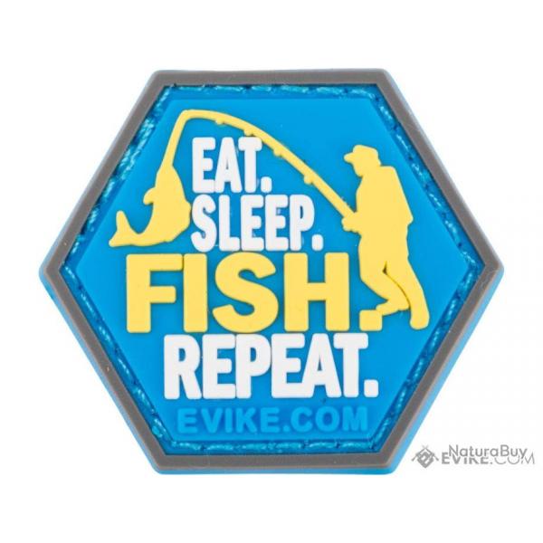 PVC Pche "Eat Sleep Fish Repeat" - Evike/Hex Patch