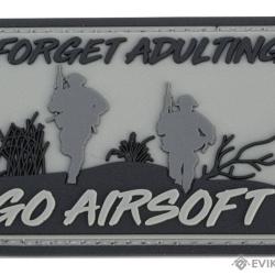 Patch PVC "Forget Adulting Go Airsoft" - Evike