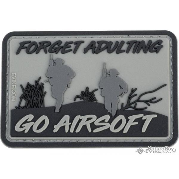 Patch PVC "Forget Adulting Go Airsoft" - Evike