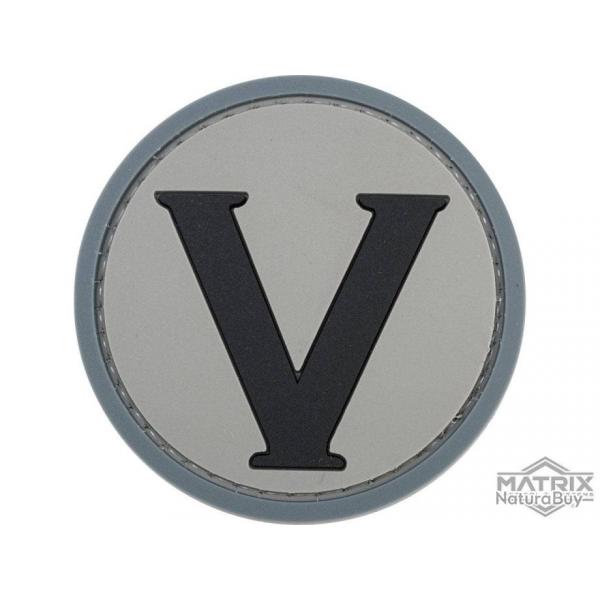 Patch PVC rond V - Gris - Matrix