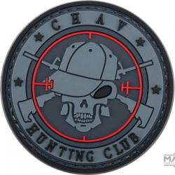 Patch PVC rond "Chav Hunting Club" - Matrix