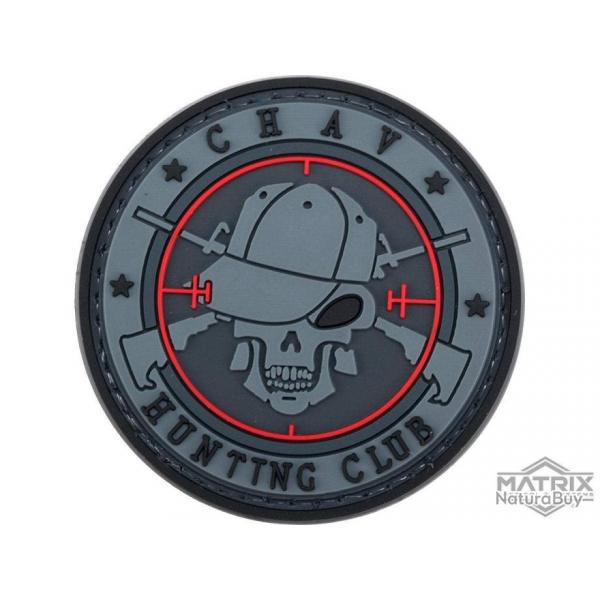 Patch PVC rond "Chav Hunting Club" - Matrix