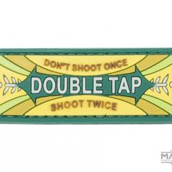 Patch PVC "Shoot Twice Double Tap" - Jaune & Vert - Matrix