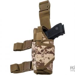 Holster de cuisse universel tactique Tornado pour gaucher - Digital Desert - Matrix
