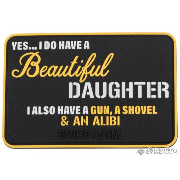 Patch PVC "I Have A Beautiful Daughter And A Gun" - Evike
