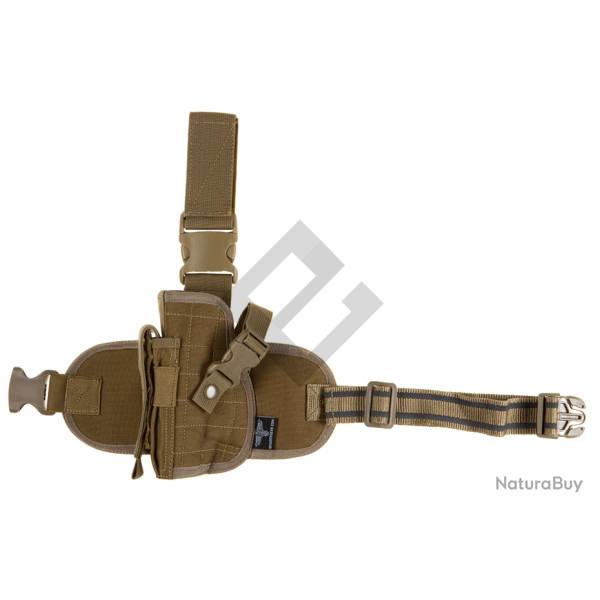 Holster de cuisse universel pour gaucher - Coyote Brown - Invader Gear