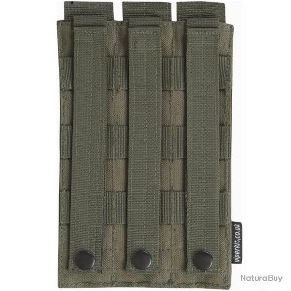 Poche chargeur triple pour chargeur SMG - Vert - Viper Tactical