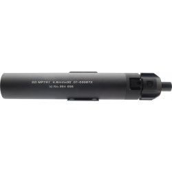 Silencieux Tracer QD avec cache-flamme pour MP7 KWA/KSC GBBR - Aluminium / Noir - Angry Gun